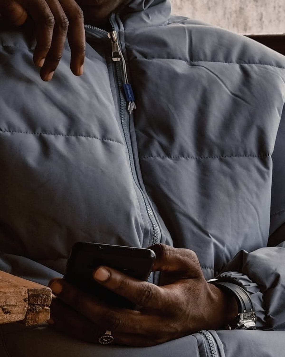 Provider checking a booking notification on a phone